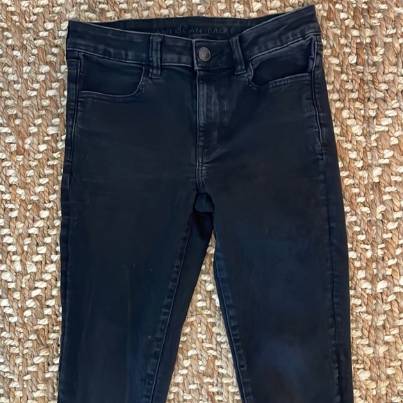 American Eagle Black Jeggings - Picture 2 of 11